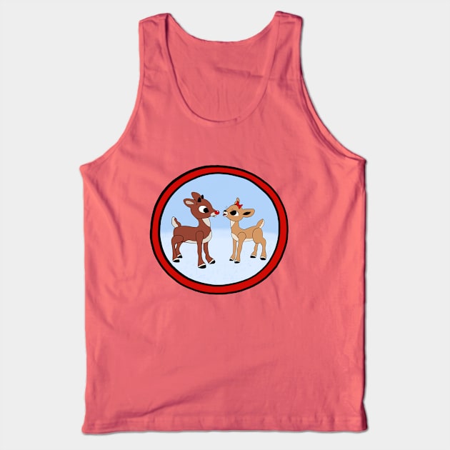 Rudolph The Red-Nosed Reindeer & Clarice Tank Top by jackmanion